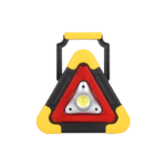 Επαναφορτιζόμενο Ηλιακό Τρίγωνο Ασφαλείας Αυτοκινήτου,Φακός Hurry Bolt Κίτρινο-Μαύρο HB-6609