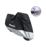 Κουκούλα Μηχανής Motowolf® Αδιάβροχη με Λάστιχο Και Ιμάντα Μαύρη-Γκρί Large 220x95x110cm
