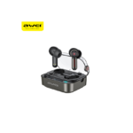 Awei T58 In-ear Bluetooth Handsfree Ακουστικά με Θήκη Φόρτισης Μαύρα