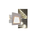 Universo Μοντέρνο Αδιάβροχο LED Φωτιστικό Τοίχου Για Εξωτερικούς Χώρους IP65 3W 3000K Θερμό λευκό 150LM ES49-BC Λευκό 35711230