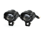 Universal Προβολάκια Αλουμινίου Μοτοσυκλέτας 60W Λευκού, Κίτρινου Φωτισμού 2τμχ ΟΕΜ 30116 – Μαύρο