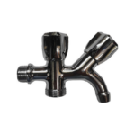 Κάνουλα Σφαιρική Διπλής Παροχής με Ρόμβους Πόμολα Χρωμέ 1/2"-3/4" 02420