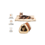 Τούνελ & Καναπές Κρεβάτι Σκύλου Θερμαινόμενος Καφέ KLN-456988