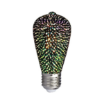 LED Λάμπα E27 ST64 3W 3D Filament V-TAC 300° 25lm Θερμό Λευκό 3000Κ – 212705