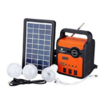Ηλιακό Σύστημα Φωτισμού με Ραδιόφωνο - Bluetooth - Πάνελ - Power Bank EP-371BT