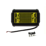 Τετράγωνος Αδιάβροχος Προβολέας Αυτοκινήτου LED Universal 18W 13cm με Κίτρινο Φωτισμό 1τμχ EE5837