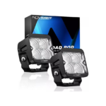 Off-Road Προβολάκια Αλουμινίου Flood Light Λευκό 40W 6500K IP68 12-24V Novsight A500-WL3-3FD – Μαύρο