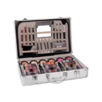 Βαλιτσάκι Μακιγιάζ για Πρόσωπο, Μάτια & Χείλη Ροζ 69τμχ MC1156