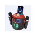 Ασύρματο Ηχείο Bluetooth V5.3 με Φωτισμό LED RGB & 2 Μικρόφωνα Karaoke Andowl Q-YX2560 – Κόκκινο