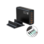 Andowl Βάση Φόρτισης GaN με 2 Θύρες USB-A και 4 Θύρες USB-C 200W Power Delivery / Quick Charge 3.0 σε Μαύρο χρώμα (Q-CD787)