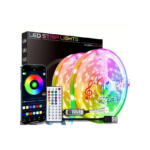 Εύκαμπτη Ταινία LED 5050 RGB Με Τηλεχειριστήριο Φωνητική Εεντολή Και Απομακρυσμένο Έλεγχο Μέσω Lotus Lantern App Q19-021 15m