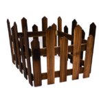 Ξύλινος Φράχτης Σε Καφέ Χρώμα 29x30cm 000.230.6931