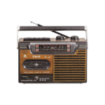 Φορητό Ηχοσύστημα με USB / Κασετόφωνο / Ραδιόφωνο σε Καφέ Χρώμα CΜik MK-138