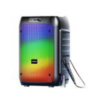 Ασύρματο Bluetooth Ηχείο 8″ 4RGB 20W με Μικρόφωνο & Τηλεχειρισμό Moxom MX-SK53 – Μαύρο