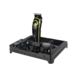 Kemei Σετ Επαναφορτιζόμενης Κουρευτικής Μηχανής Μαύρο KM-696