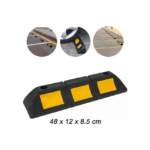 Στοπ Τροχών Αυτοκινήτων με Ανακλαστήρες για Δρόμο και Παρκινγκ 48 x 12 x 8.5cm DWQ-019 104686