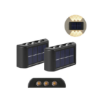 Σετ 2 Επιτοίχια Ηλιακά Φωτιστικά με Θερμό Λευκό Φως 104124 45768411