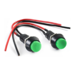 Σετ 2τμχ Διακόπτες/Κουμπιά 12mm 125V 3A Fony CTC-370 – Πράσινο