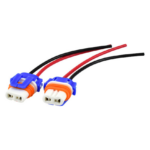 Κεραμικό Φις Λάμπας Σετ 2τμχ (Μπλε Πορτοκαλί) Pervoi CTC-348