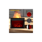 Diffuser Αρωματοθεραπείας Υγραντήρας 300ml 6W με Εφέ 3D Φλόγα Τζακιού KP-6007