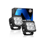 Τετράγωνοι Αδιάβροχοι Προβολείς Αυτοκινήτου LED Mazda 2 12V 20W 8.2cm με Λευκό Φωτισμό 2τμχ NovSight WL3-3FT