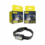 Επαναφορτιζόμενος Φακός Κεφαλής LED Λευκού Φωτισμού & Κόκκινο-Μπλε Strobe Andowl Q-TD208 – Μαύρο