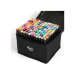 Ανεξίτηλων Neon Μαρκαδόροι Ζωγραφικής Λεπτοί Διπλής Μύτης Μαύροι Σετ 120τμχ 04012JKL00BL