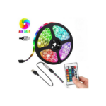 Αδιάβροχη Ταινία LED USB 5V RGB Φως 5m Τύπου SMD5050 με Τροφοδοτικό & Τηλεχειριστήριο Andowl Q-DT50