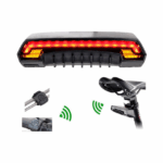 Οπίσθιο Ασύρματο Φανάρι Laser Ποδηλάτου Επαναφορτιζόμενο με USB και Χειριστήριο στο Τιμόνι 6134