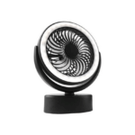 Ανεμιστηράκι Επαναφορτιζόμενο USB 3000mAh με Φωτισμό Μαύρο Andowl AST-5590