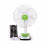 Πολυλειτουργικός Ηλιακά Επαναφορτιζόμενος Ανεμιστήρας 2 Ταχυτήτων με Πάνελ, Φωτισμό LED & Θύρα Φόρτισης USB - GDPLUS GD-FS16