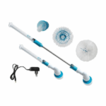 Πλαστική Περιστρεφόμενη Βούρτσα Καθαρισμού με Λαβή Λευκή HO-EK-SH-308