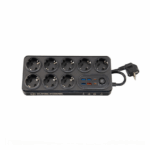 Πολύπριζο Ασφαλείας με USB-A, 2 USB-C, Διακόπτη και Καλώδιο 2m Moxom MX-ST22