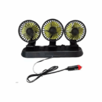 Τριπλός Ανεμιστήρας Αυτοκινήτου 12v Pervoi CTC-651 Μαύρο/Κίτρινο