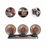 Τριπλός Ανεμιστήρας Αναπτήρα Αυτοκινήτου 12v Επεκτάσιμους Βραχίονες T-105