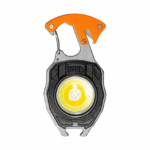 LED Φακός Αδιάβροχος Μπρελόκ με Μέγιστη Φωτεινότητα 500LM Mini Flashlight Πορτοκαλί W5147