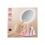 Καθρέπτης Μακιγιάζ Επιτραπέζιος με Φως Ροζ 35064683