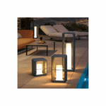 Επιτραπέζιο Ηλιακό Φωτιστικό Φανάρι 10W Θερμό Λευκό 3000K με Φωτοκύτταρο IP65 45x20x20εκ. 56826967