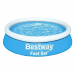 Στρογγυλή Πισίνα PVC Φουσκωτή 183x51εκ. Fast Set Bestway Μπλε 29638608