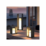 Ηλιακό Φωτιστικό Φανάρι Κήπου Επιτραπέζιο LED 10W Θερμό Λευκό 3000K με Φωτοκύτταρο IP65 30x20x20εκ. 56328593