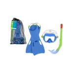 Σετ Μάσκα Θαλάσσης Παιδική με Αναπνευστήρα και Βατραχοπέδιλα Μπλε Bestway 25039