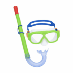 Μάσκα Θαλάσσης με Αναπνευστήρα σε Πράσινο Χρώμα Bestway 24035