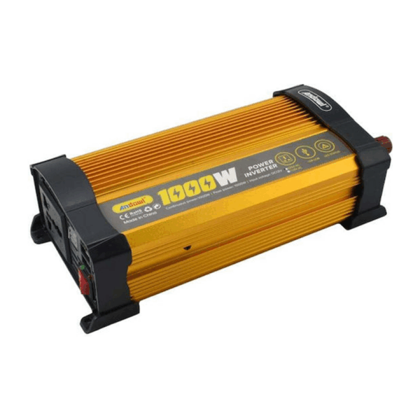 Inverter Αυτοκινήτου Τροποποιημένου Ημιτόνου 1000W για Μετατροπή 12V DC σε 220V AC με 2xUSB Andowl Q-KS1000