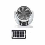 Επαναφορτιζόμενος Ηλιακός Ανεμιστήρας 4 σε 1 με 1 Λάμπa Led GD-8025
