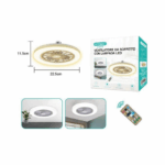 Φωτιστικό E27 Οροφής με Ανεμιστήρα Με 3 Ρυθμίσεις Λειτουργίας & Τηλεχειριστήριο Arrango AFS49118 55394038