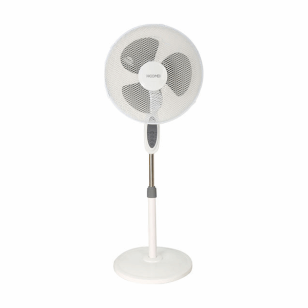 Ανεμιστήρας επιδαπέδιος 45W Διαμέτρου 40cm με Τηλεχειριστήριο Hoomei HM-8660P Λευκό