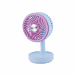 Επαναφορτιζόμενος Επιτραπέζιος Ανεμιστήρας με 3 Ταχύτητες Μπλε/Ροζ Hoomei HM-8465