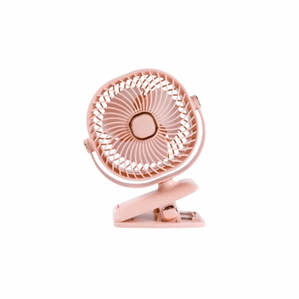 Επαναφορτιζόμενος Επιτραπέζιος Ανεμιστήρας Ροζ Hoomei HM-8492S