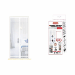 Μαγνητική Σίτα Πόρτας 160x240 εκ. Άσπρη Hoomei HF-6670W