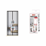 Μαγνητική Σίτα Πόρτας 160x240 εκ. Μαύρη Hoomei HF-6670B